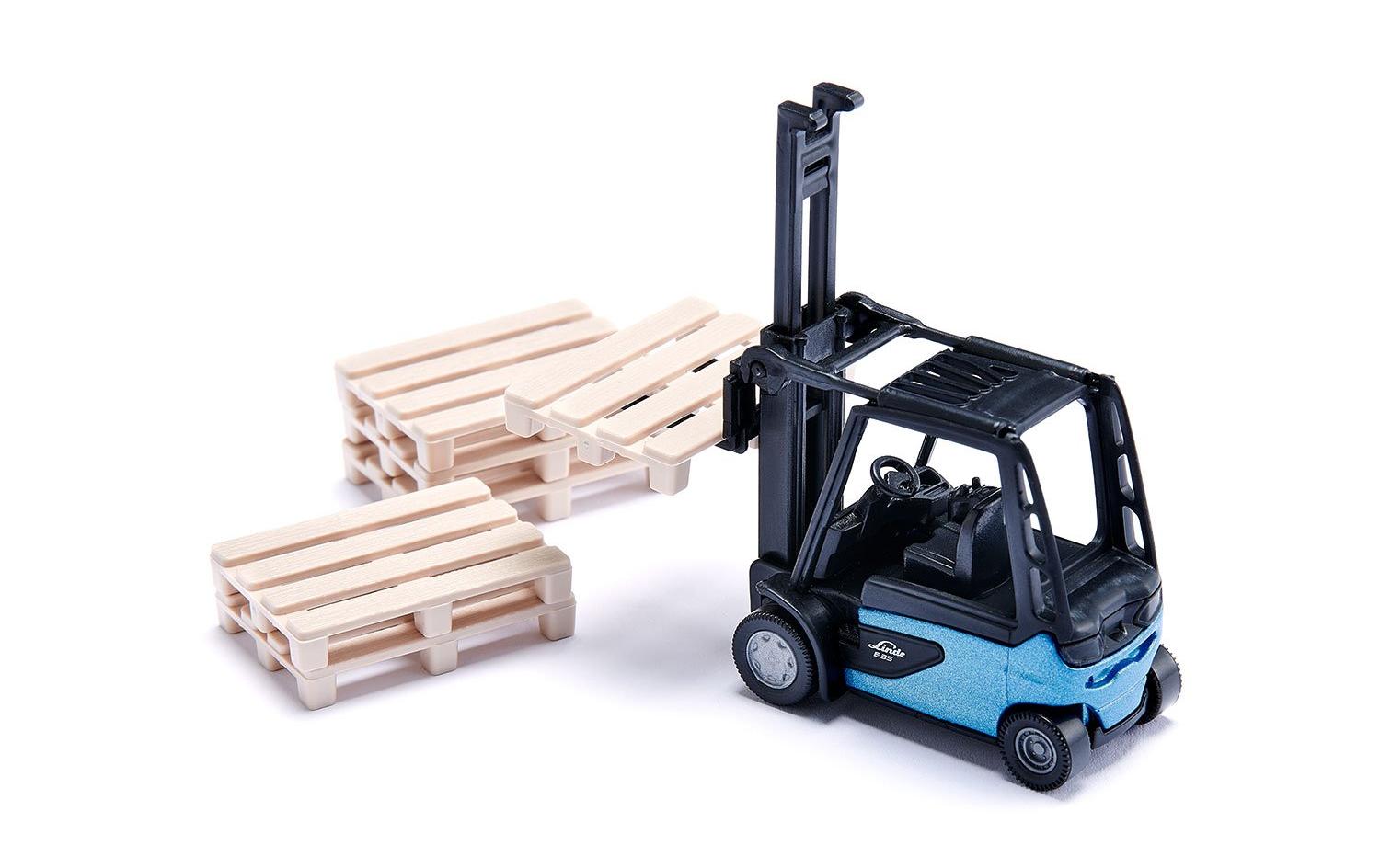 Baustellen-Set 3 FahrzeugeSiku Super Geschenkset mit Radlader, Muldenkipper und Gabelstapler