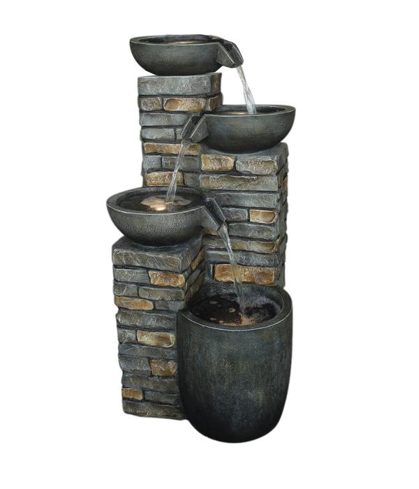 Dehner Polyresin-Gartenbrunnen Mattone,