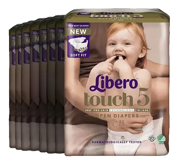 Libero Touch 5 Åben ble - 8 x 22 stk.