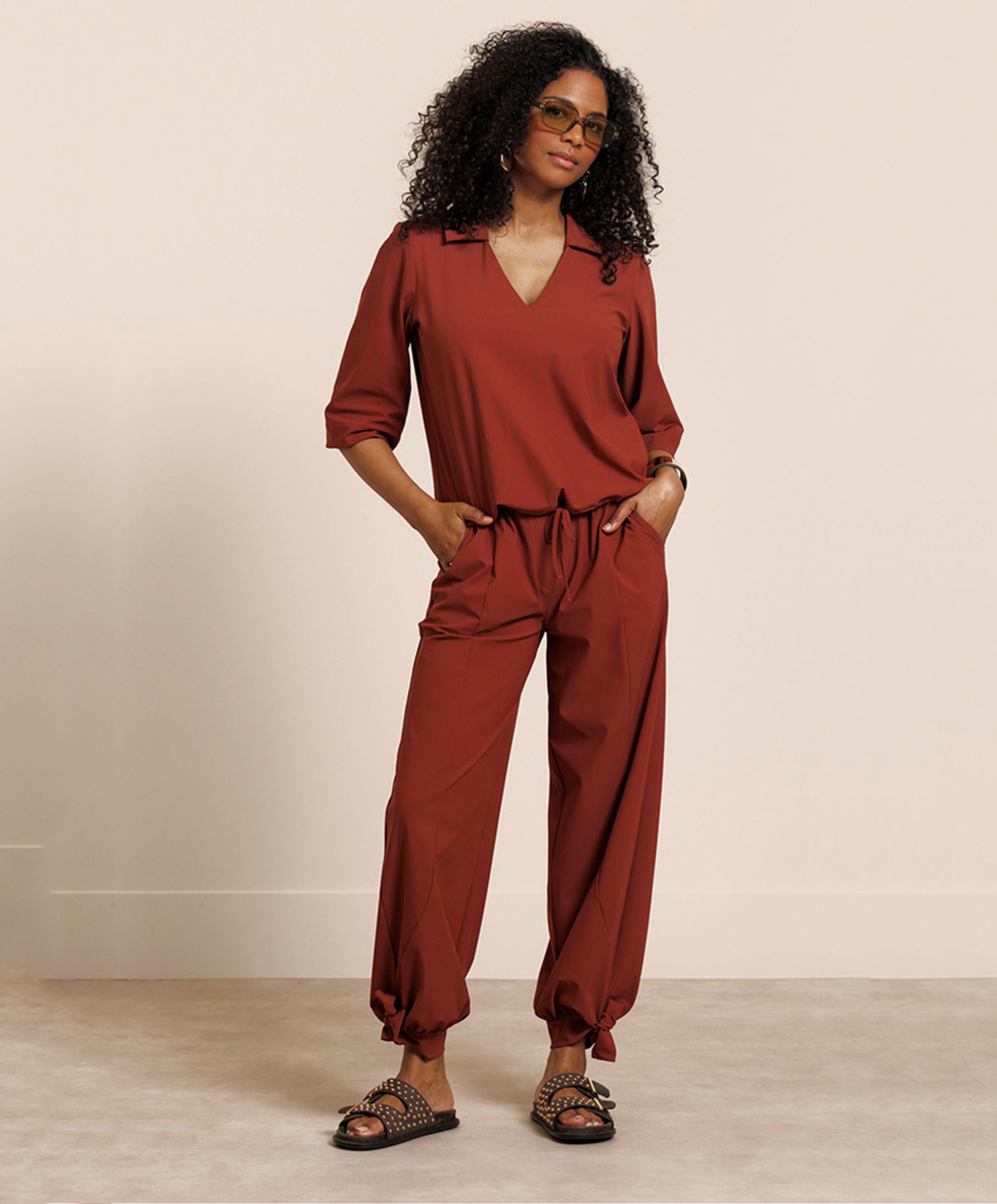 Studio Anneloes Dames blouse brique