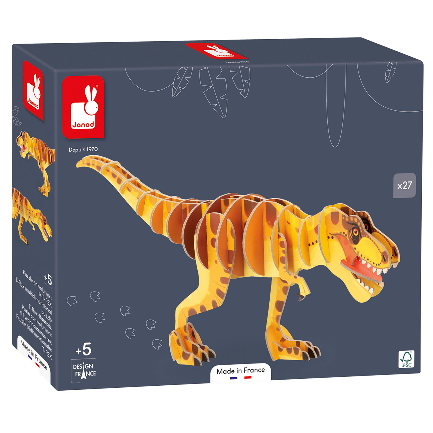 Janod Dino - 3D-puzzel T-rex