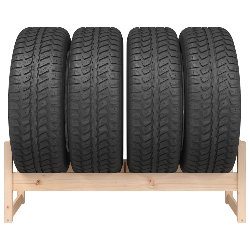 vidaXL Bandenrek 120x40x40 cm massief grenenhout