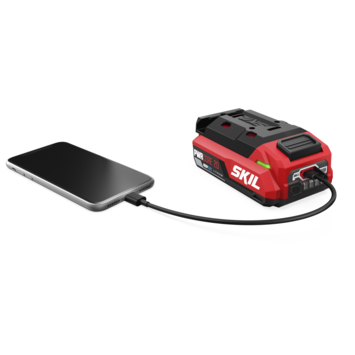 SKIL 20V accu 2.0Ah met USB-C aansluiting (2-zijdig) 3142AA