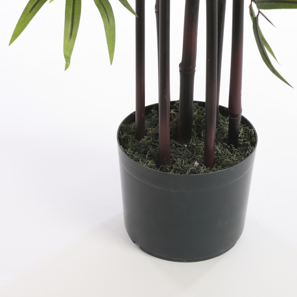 Mica decorations - bambou artificielle vert en pot h120