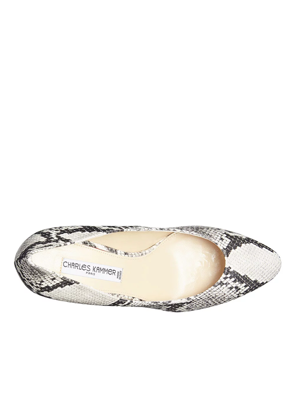 ESCARPIN PYTHON NATUREL TALON 7 CM