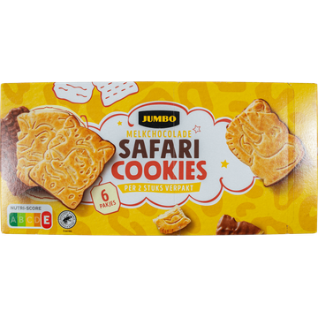 Jumbo Safarikoekjes met Melkchocolade 225 g