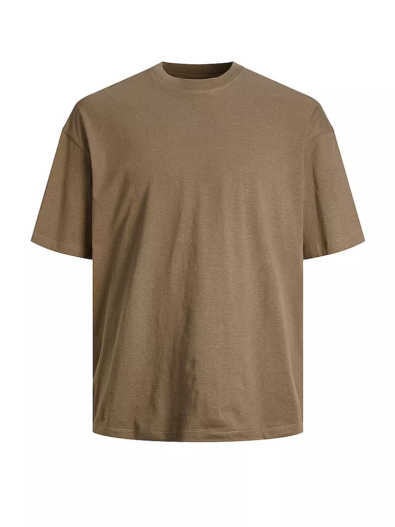 JACK & JONES T-Shirt JJEBRADLEY hellbraun