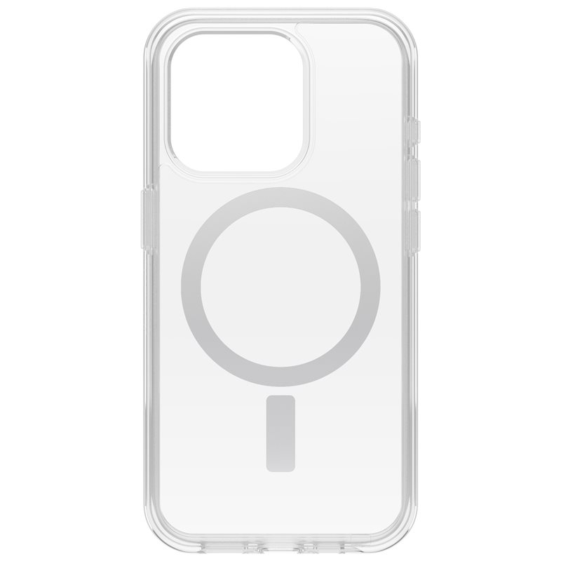 iPhone 15 Pro Outdoor Case Hülle mit MagSafe Symmetry  Series Recycelter Kunststoff (77-93026) - Transparent