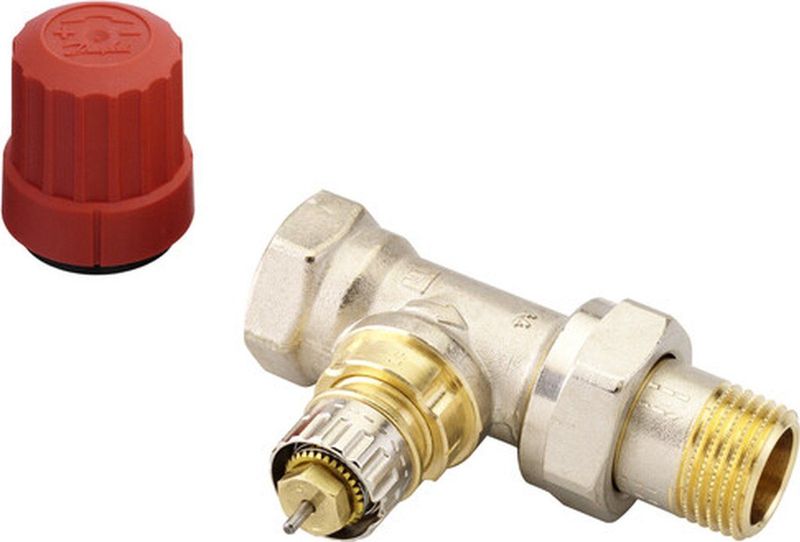 Danfoss - Thermostatische Radiatorafsluiter - 1/2 Recht - Verkort - Kvs 0,9 m3/h