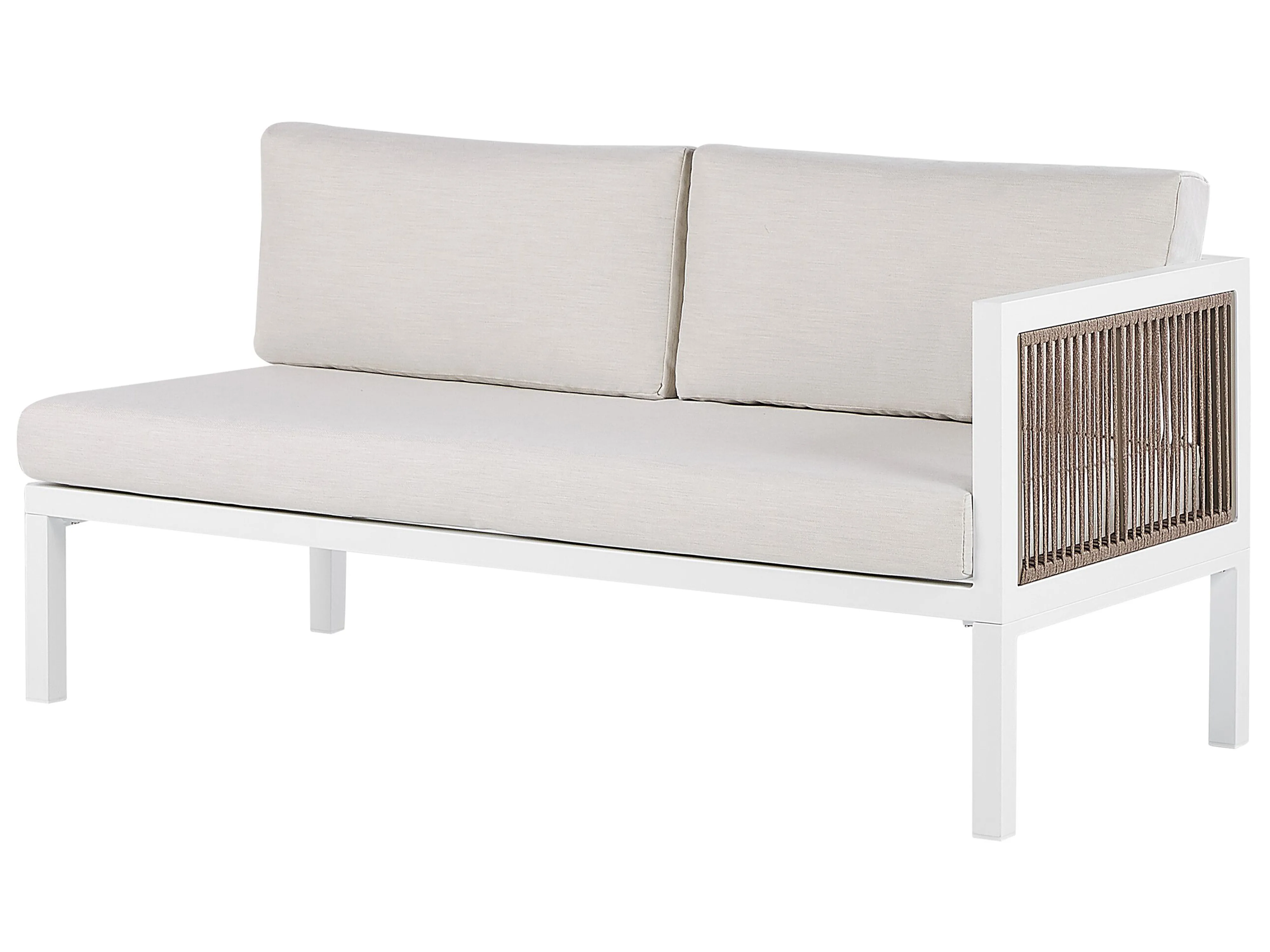 Tuin hoekloungeset met tafel 4-zits BORELLO linkszijdig Metaal Beige