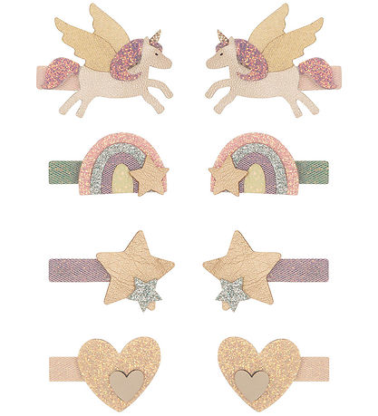 Mimi & Lula Haarspange - 8er-Pack - 3 cm - Fliegen Unicorn Traum