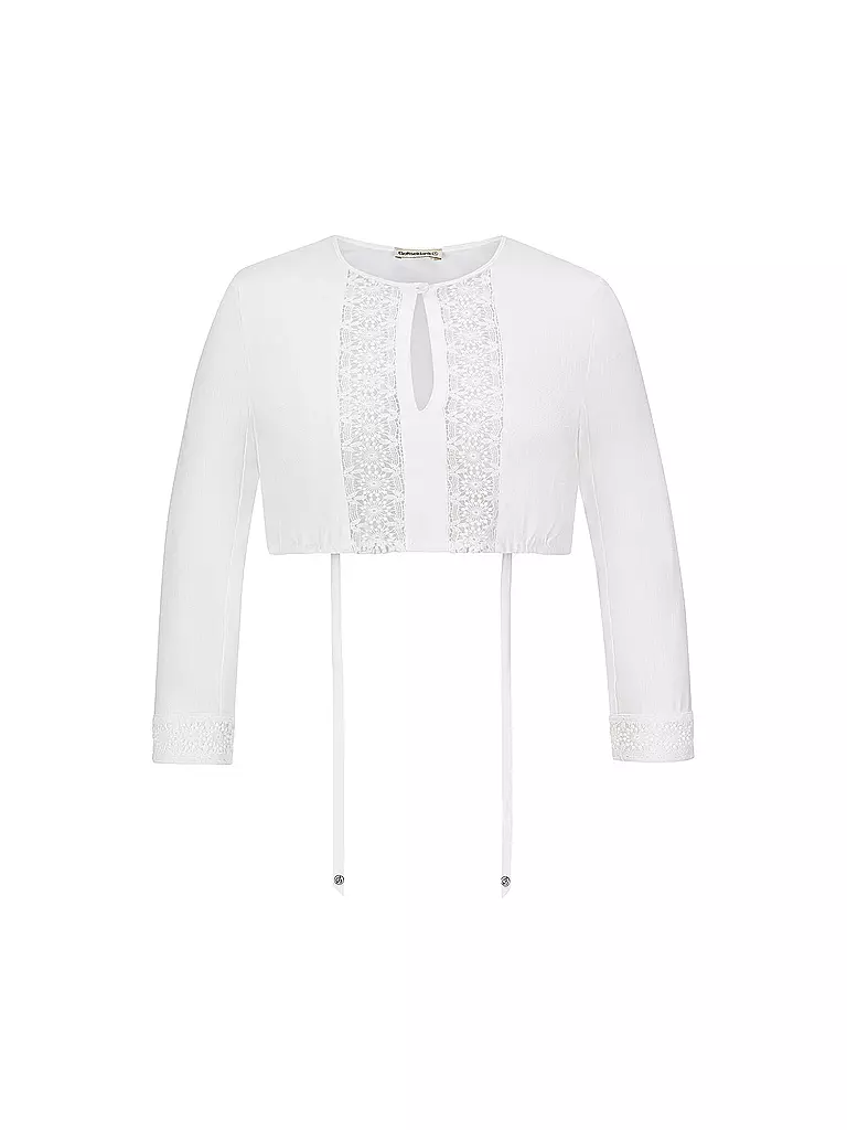 GOTTSEIDANK Dirndlbluse HELGA weiss