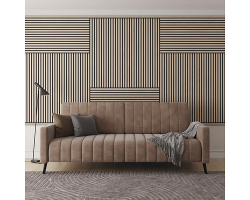 Fjordwall akoestisch paneel eiken verpakking van 2 600 x 600 mm