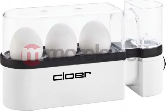 Cloer 6021 - Æggekoger - 300 W - hvid