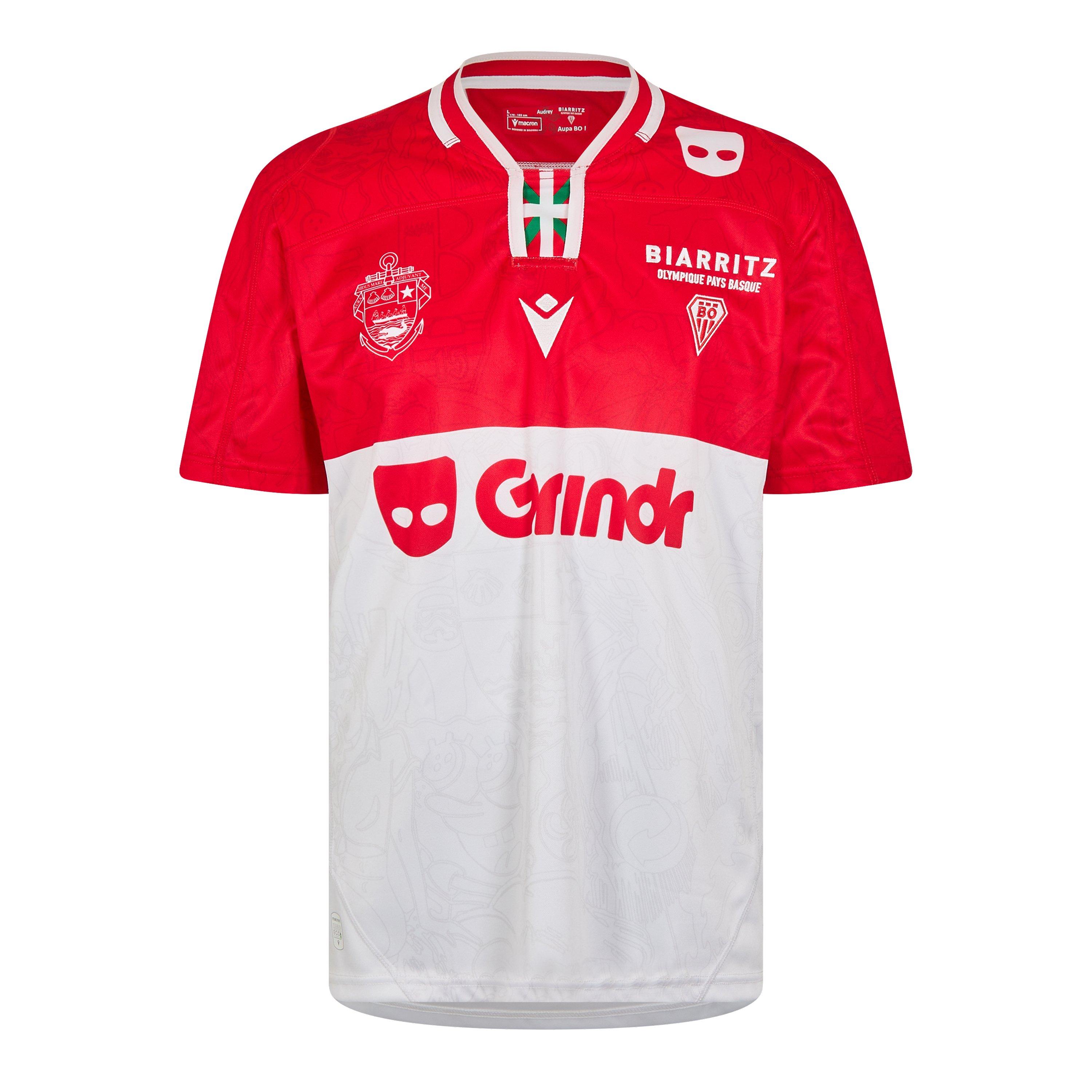 Macron Biarritz Home Shirt 2023 2024 Adults
