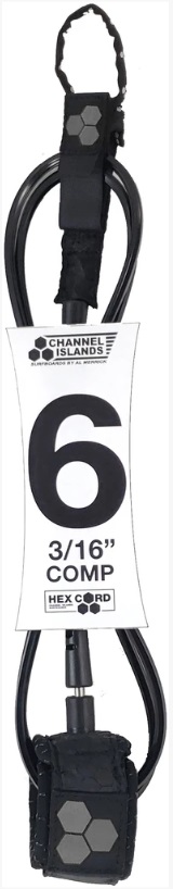 Channel Islands CI Comp Leash 6'0 - Hex Cord - 3/16