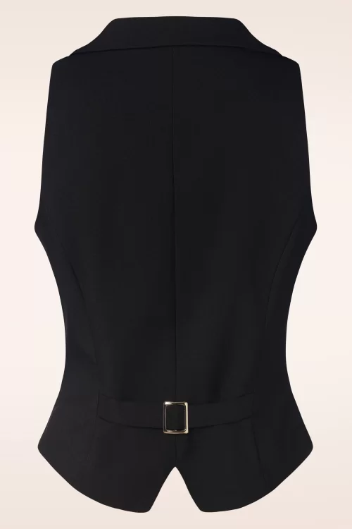 Glamour Bunny Business Babe Dakota gilet in zwart