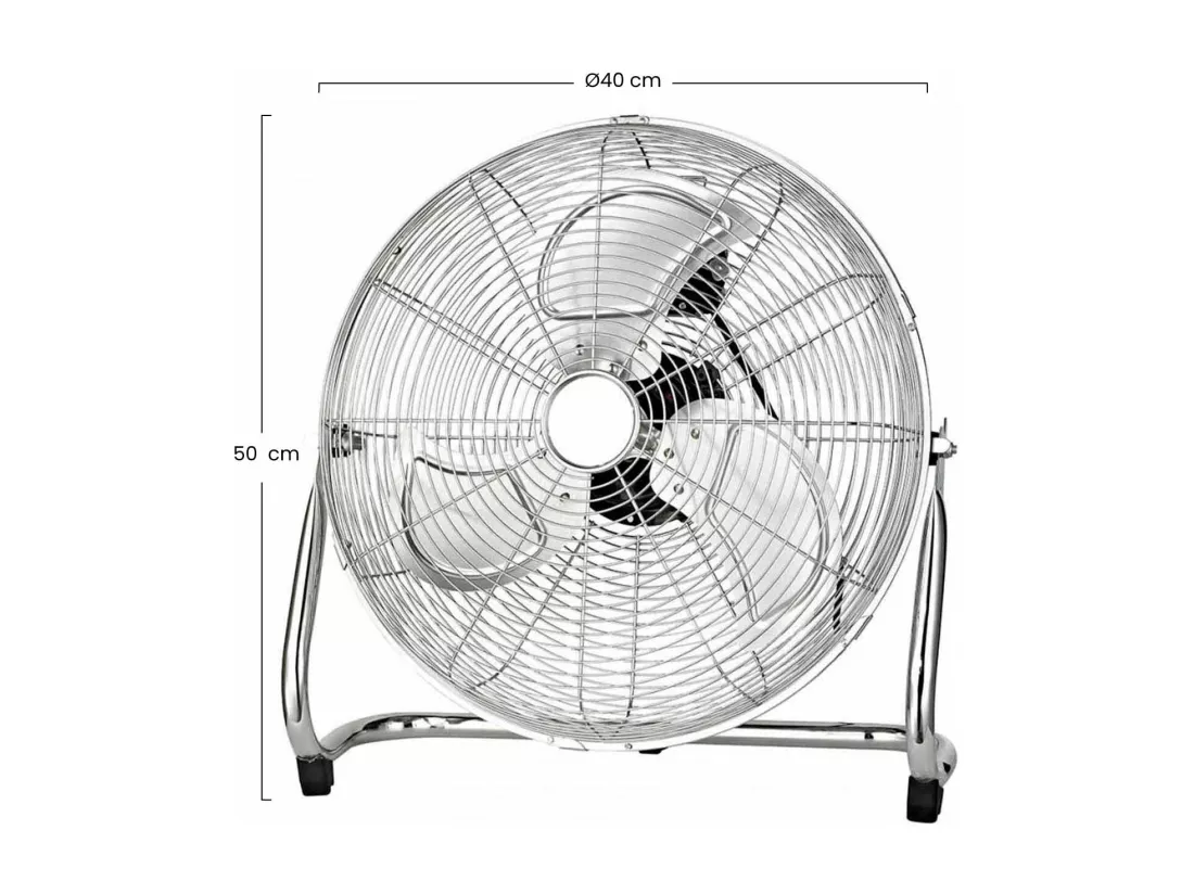 Ventilateur de table Ø40cm 75W 3 vitesses Aero Silver O91