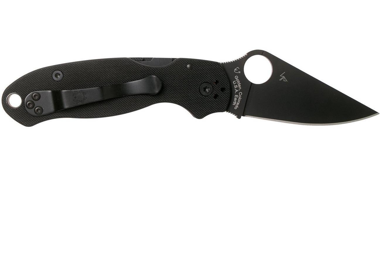 Spyderco Para 3 Black C223GPBK zakmes