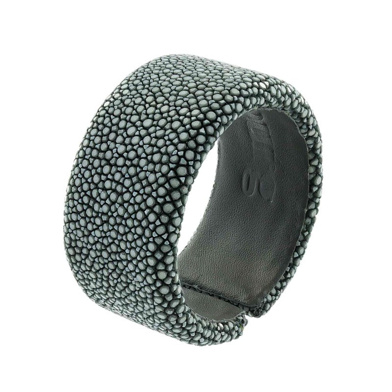 Bracelet Galuchat gris 30