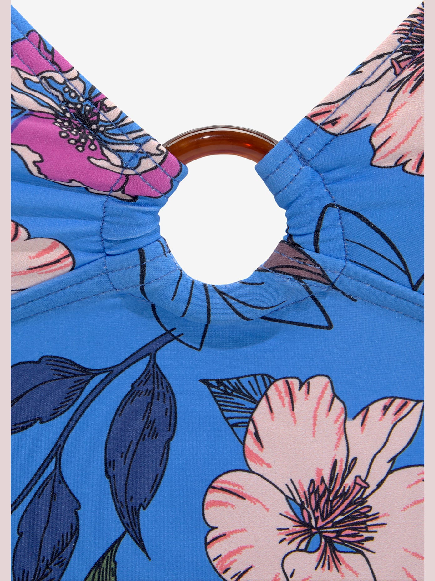 Haut de tankini imprimé floral moderne