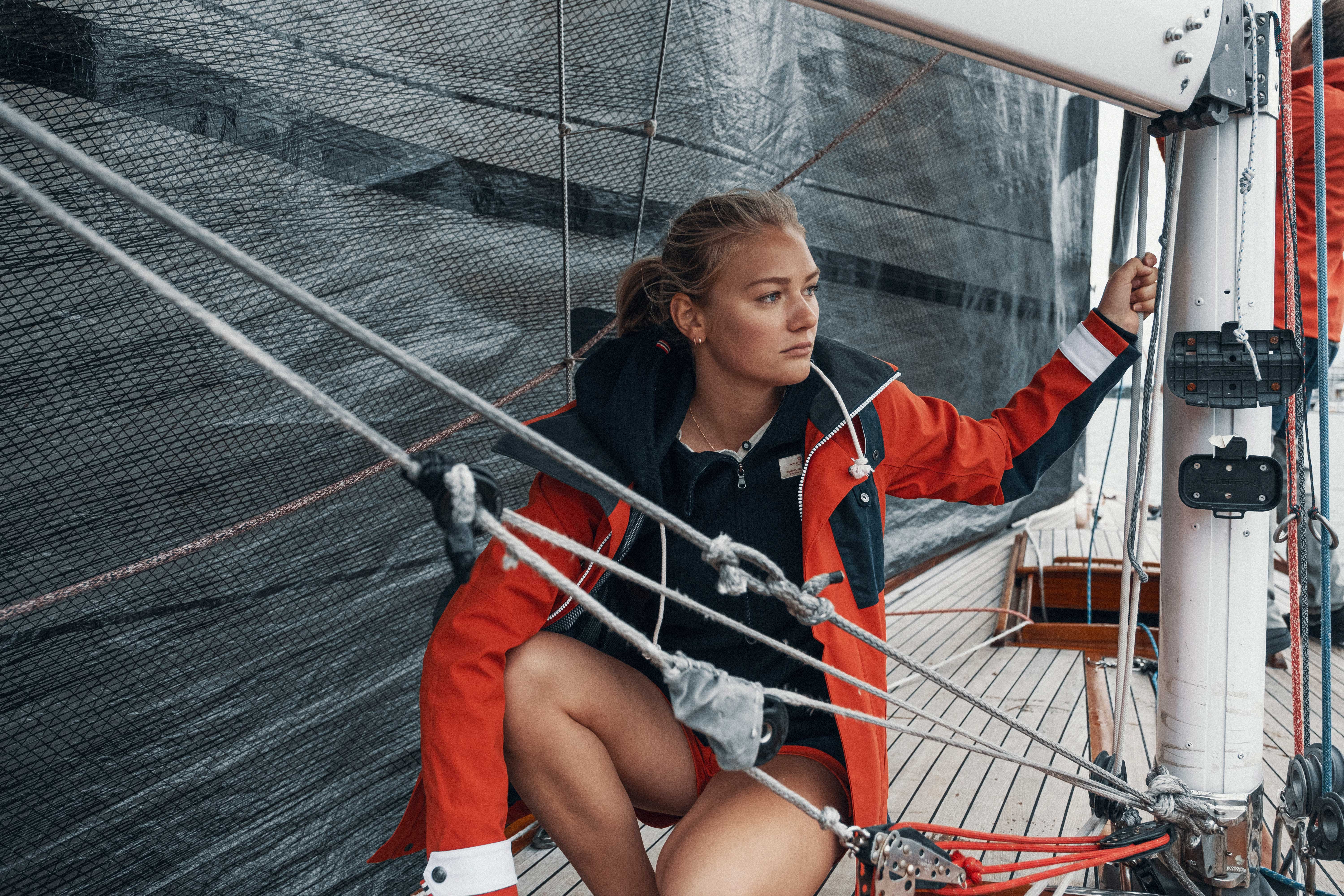 Deck Jacket Dame 165/Red Clay