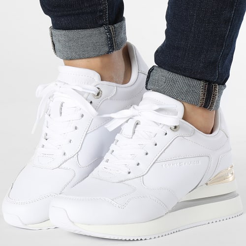 Baskets Femme Wedge Sneaker 7031 White