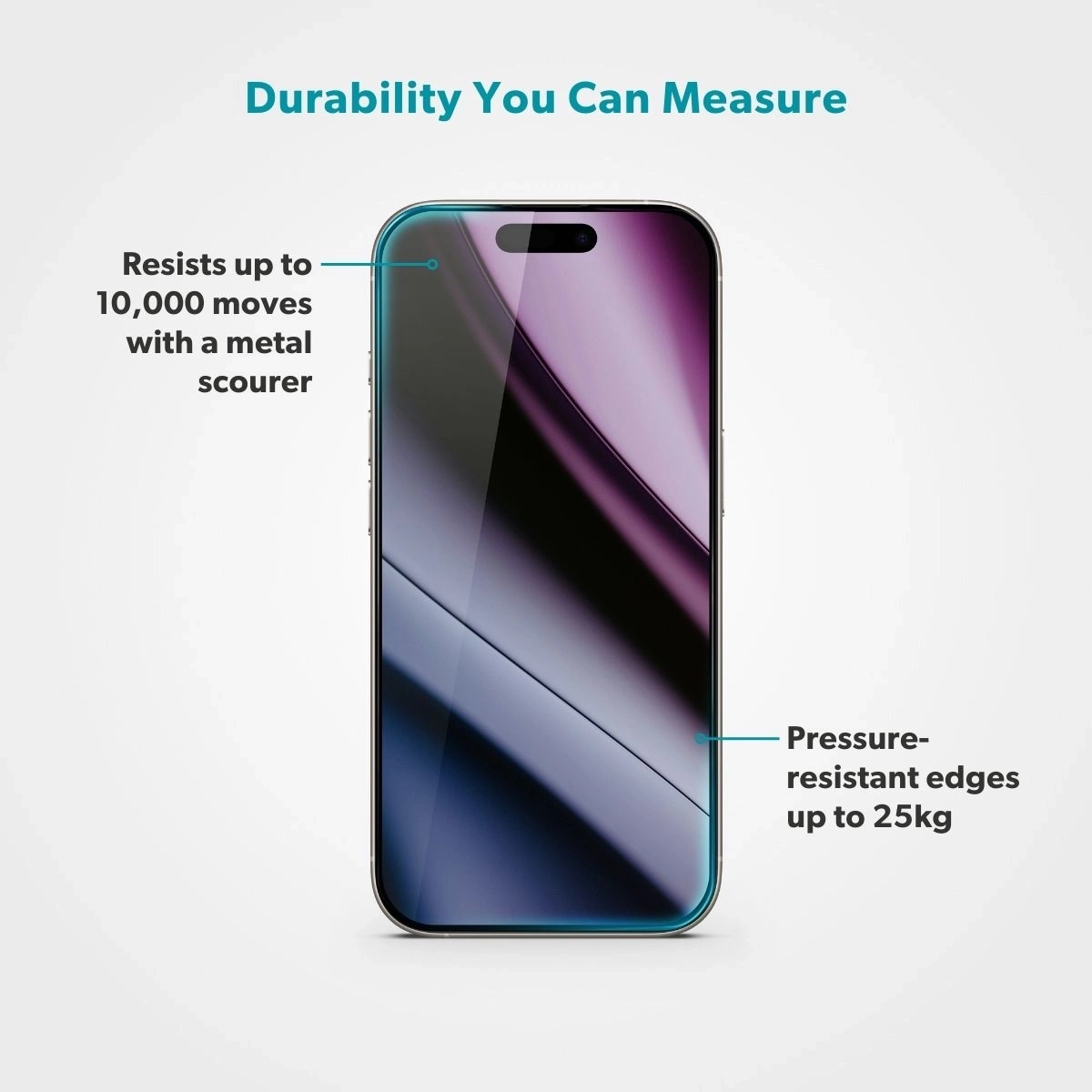 iPhone Air AntiReflective 3D Ultra Wide Fit Panzer Glas Case Friendly   Montagerahmen (94012151900001)