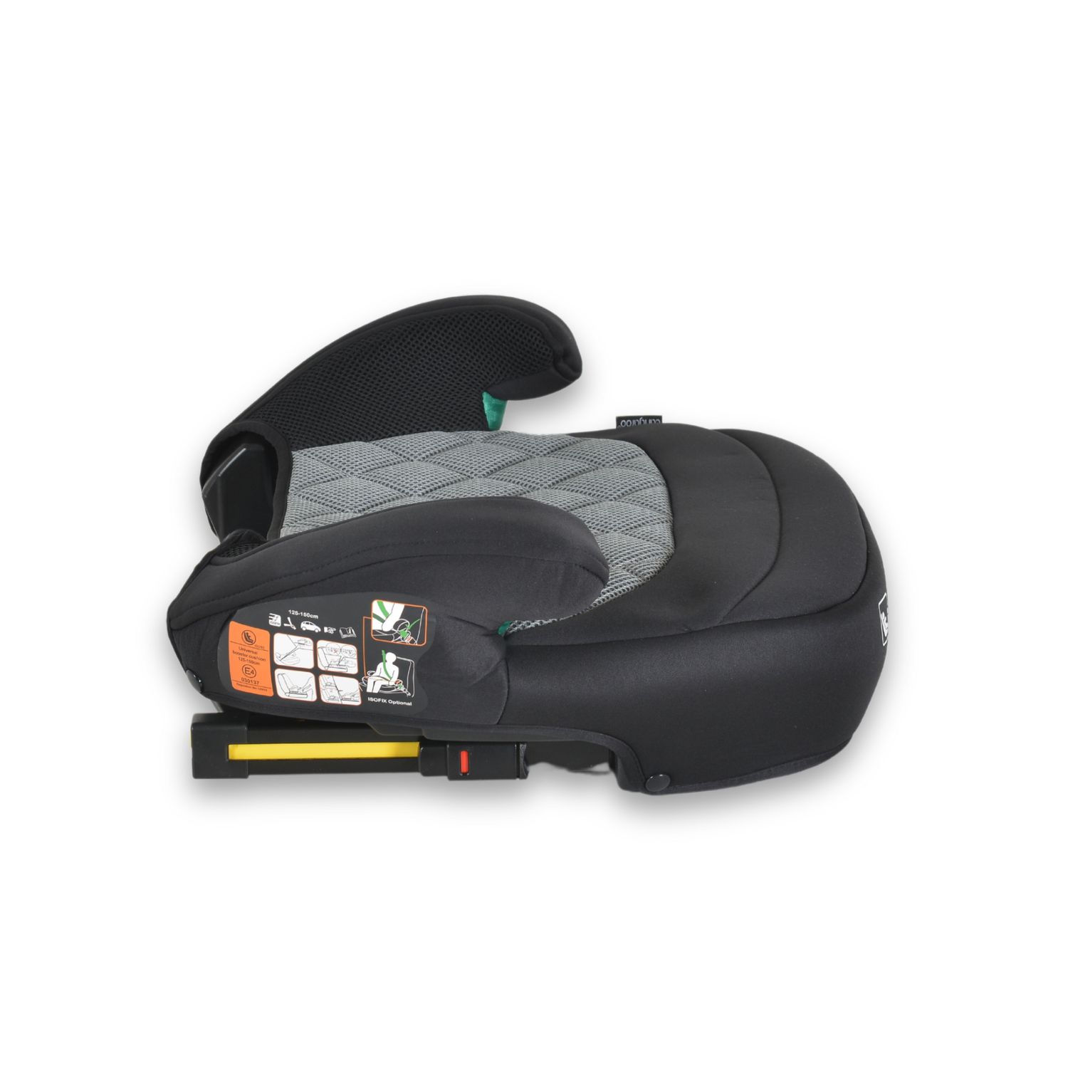 Cangaroo Kindersitz Sitzerhöhung Jax i-Size 125-150cm Gruppe 3 Isofix Top Tether grau