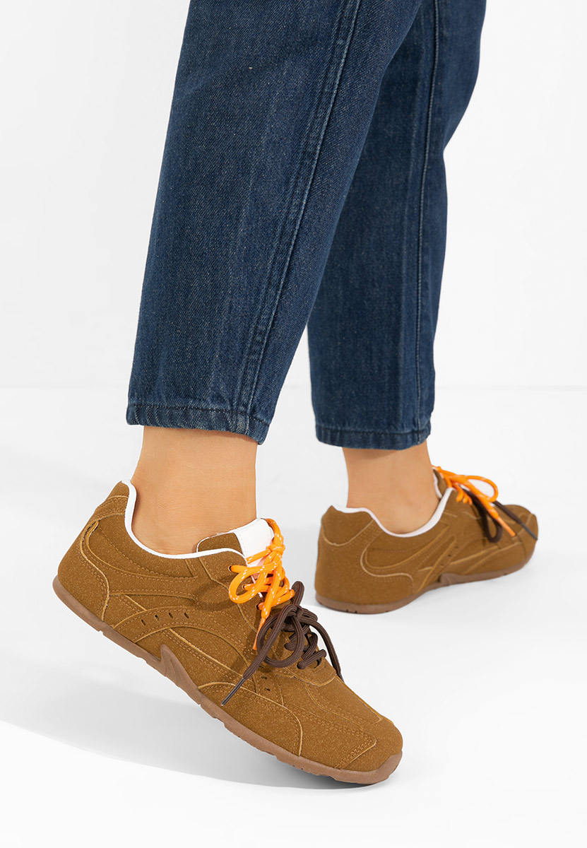 Baskets pour femme chameau Idylla