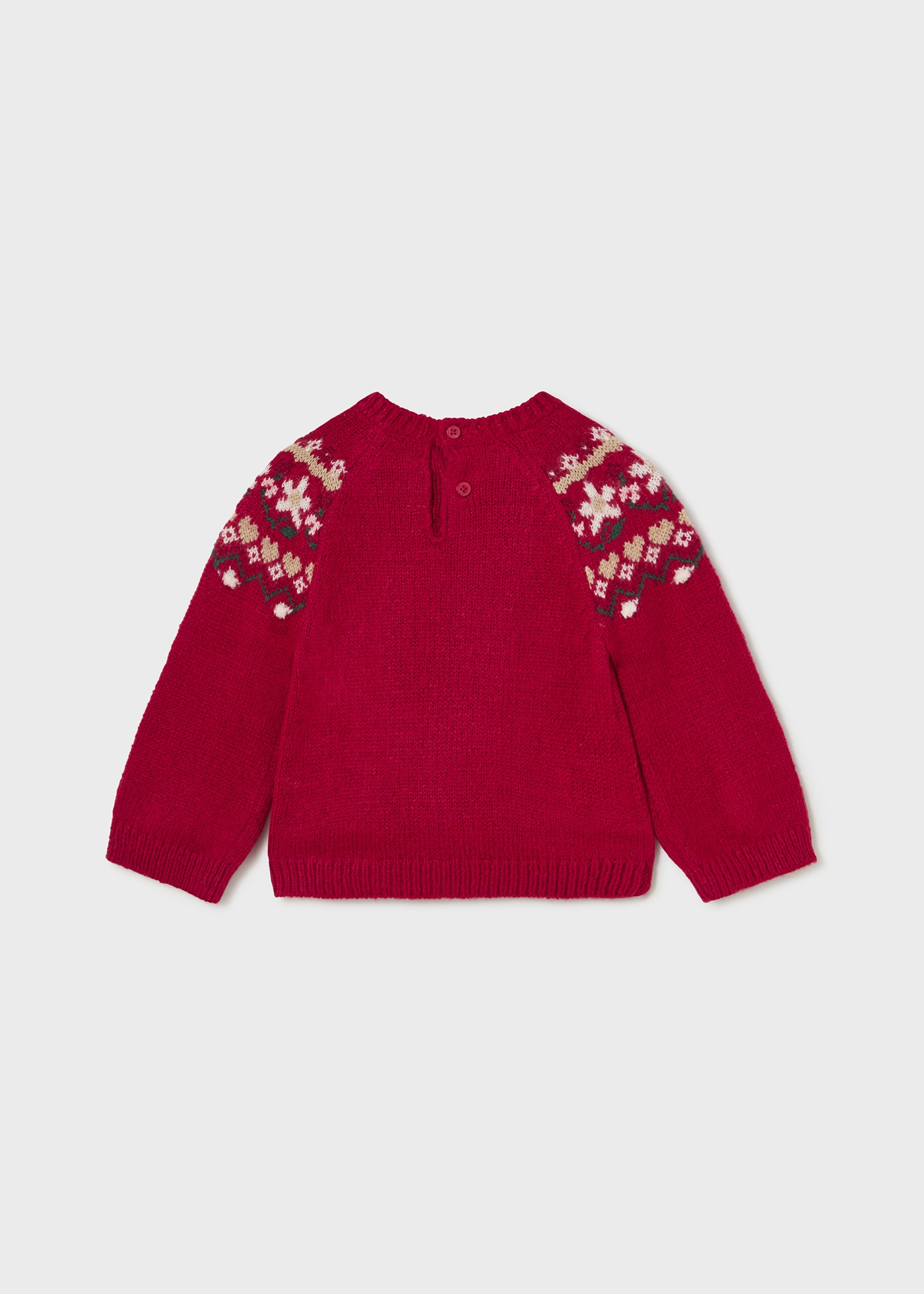 Malha para bebê com borda jacquard