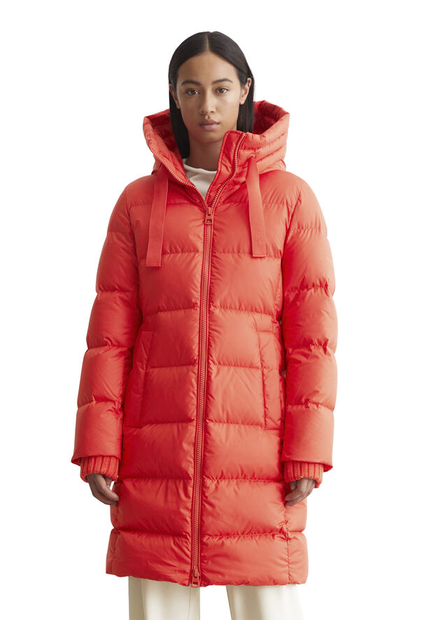 Marc O’Polo Water Repellent Down Puffer Coat Poppy red