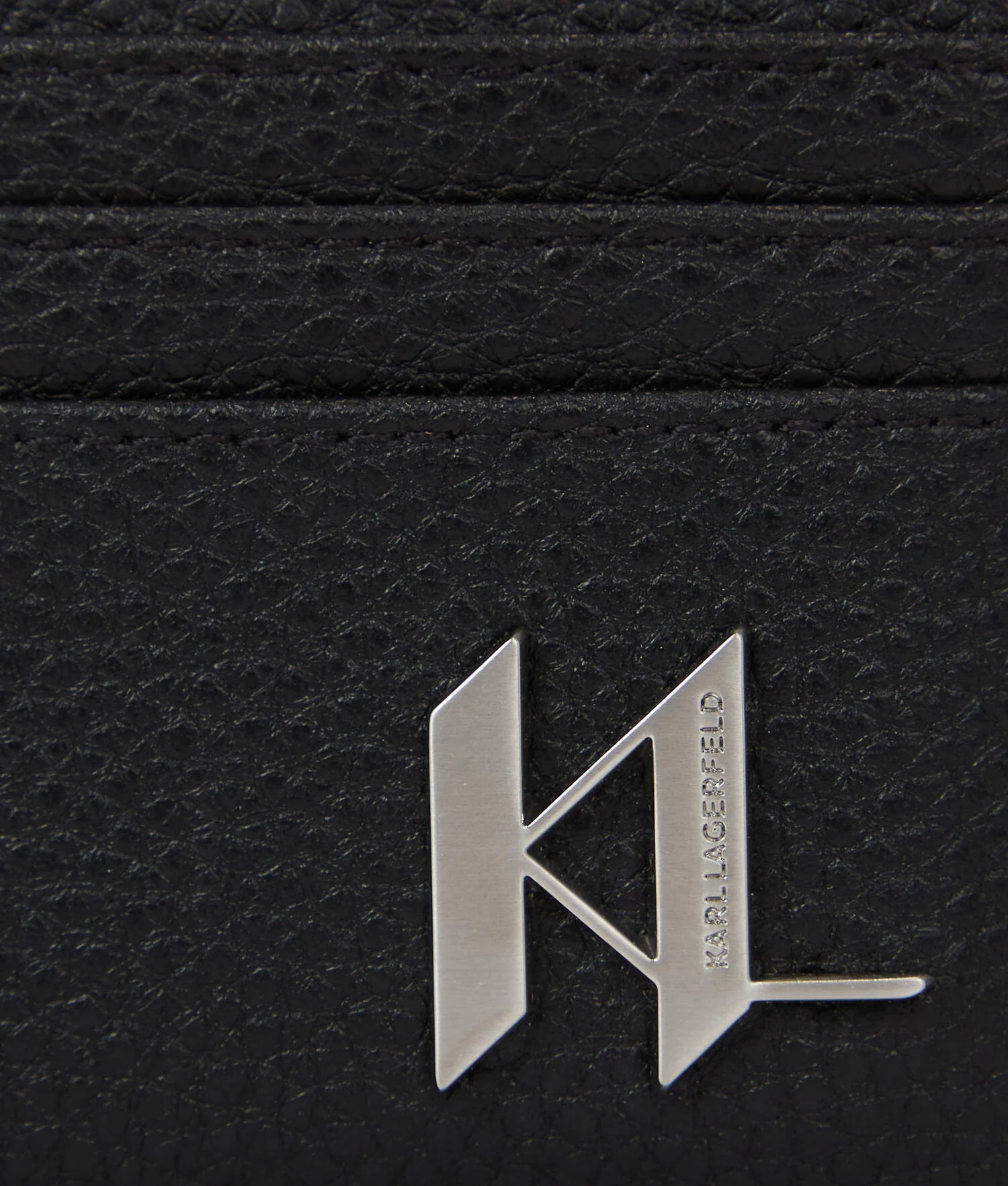 PORTE-CARTES EN CUIR K/PLAK - Noir