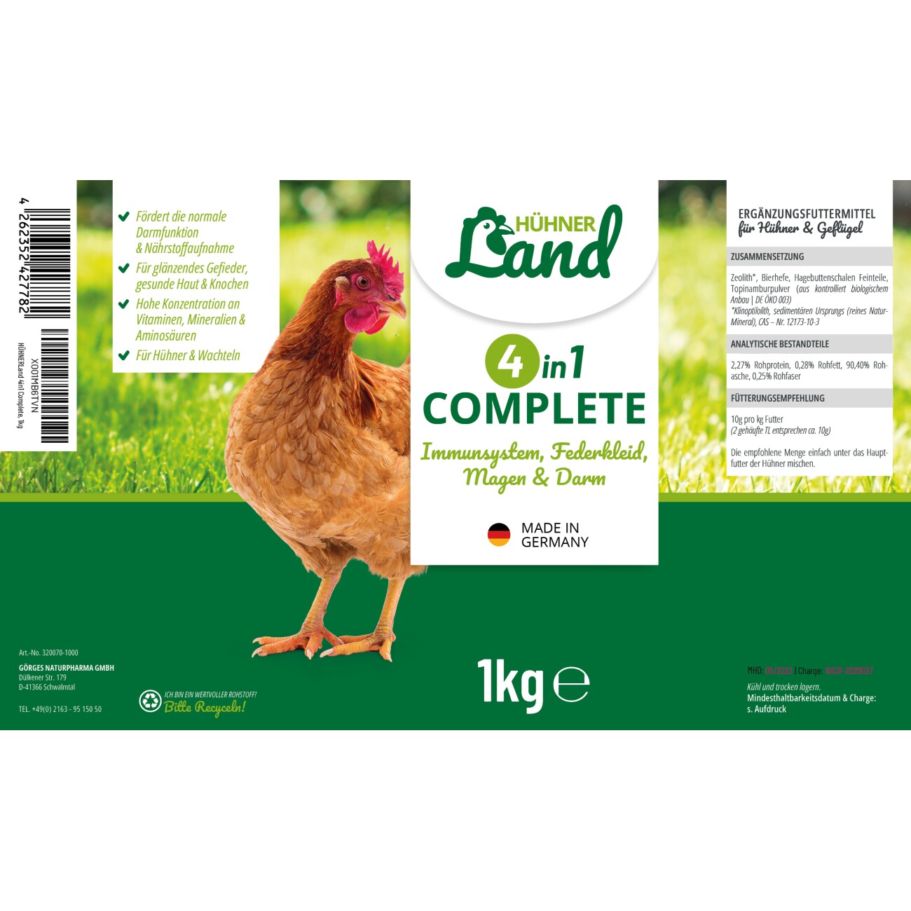 HÜHNER Land 4in1 Complete 1kg