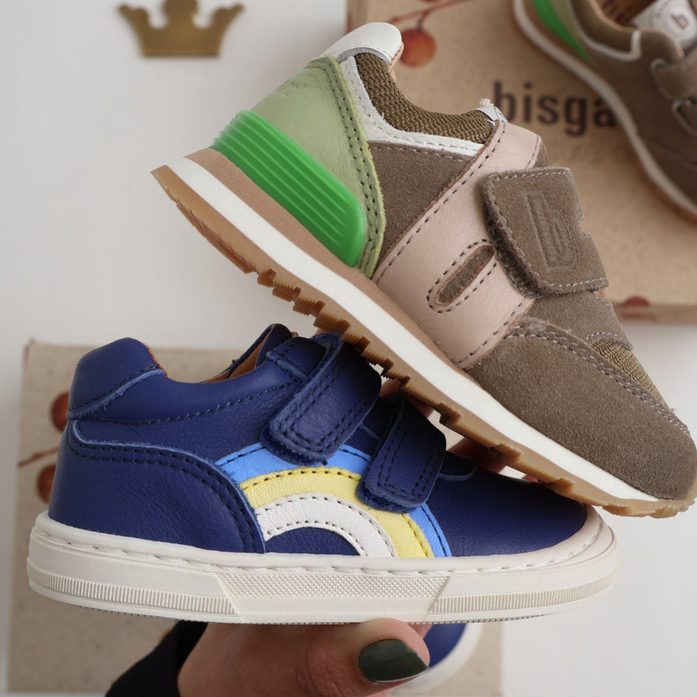 Køb Bisgaard Khaki Winston Velcro Sko