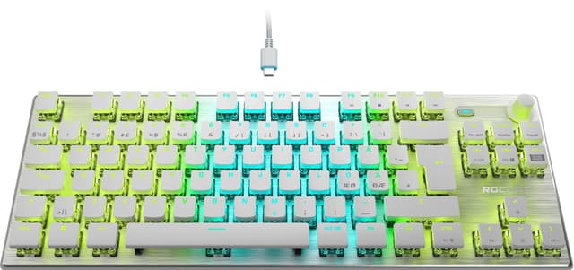 Roccat Vulcan TKL PRO gaming tastatur (hvid)