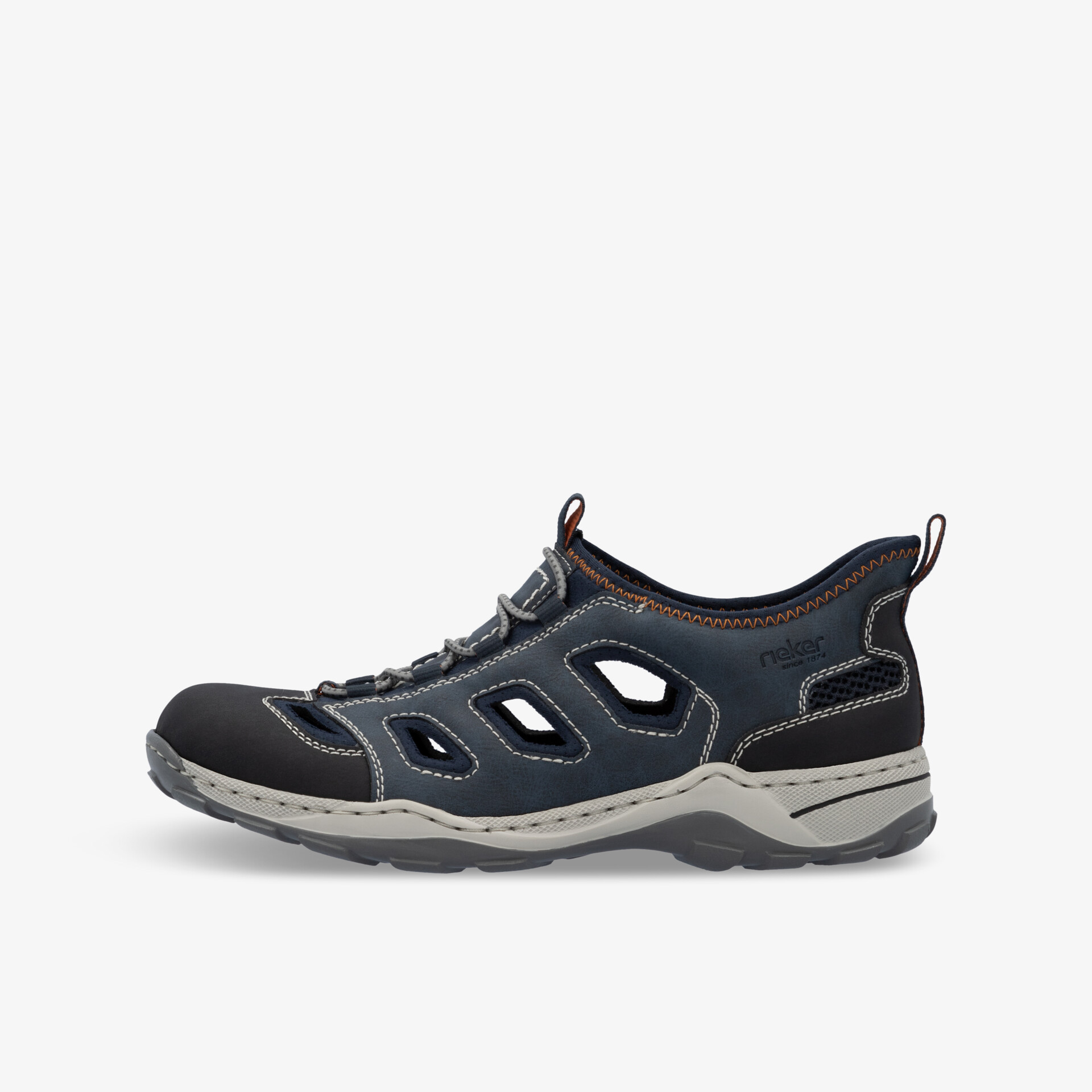 rieker Herren Halbschuhe blau