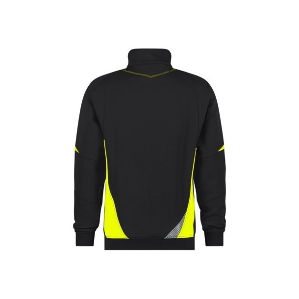 300521 DASSY® ARATU sweatshirt - Sort/Fluo gul