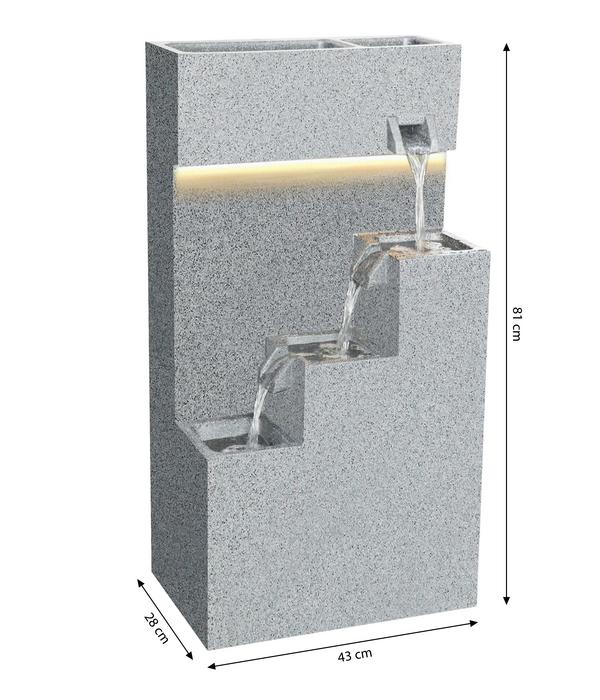 Dehner Polyethylen-Gartenbrunnen Gradino,
