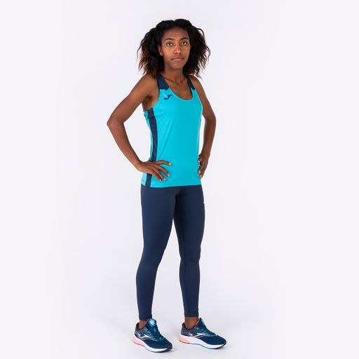 Camisetas Joma Record II Turquesa Fluorescente Azul Marinho