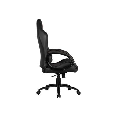 Fauteuil gamer FUSION - accoudoirs fixes - appui-tête intégré - noir