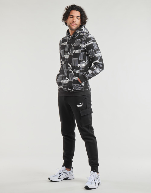 Puma - ESS+ LOGO LAB AOP HOODIE FL - Noir