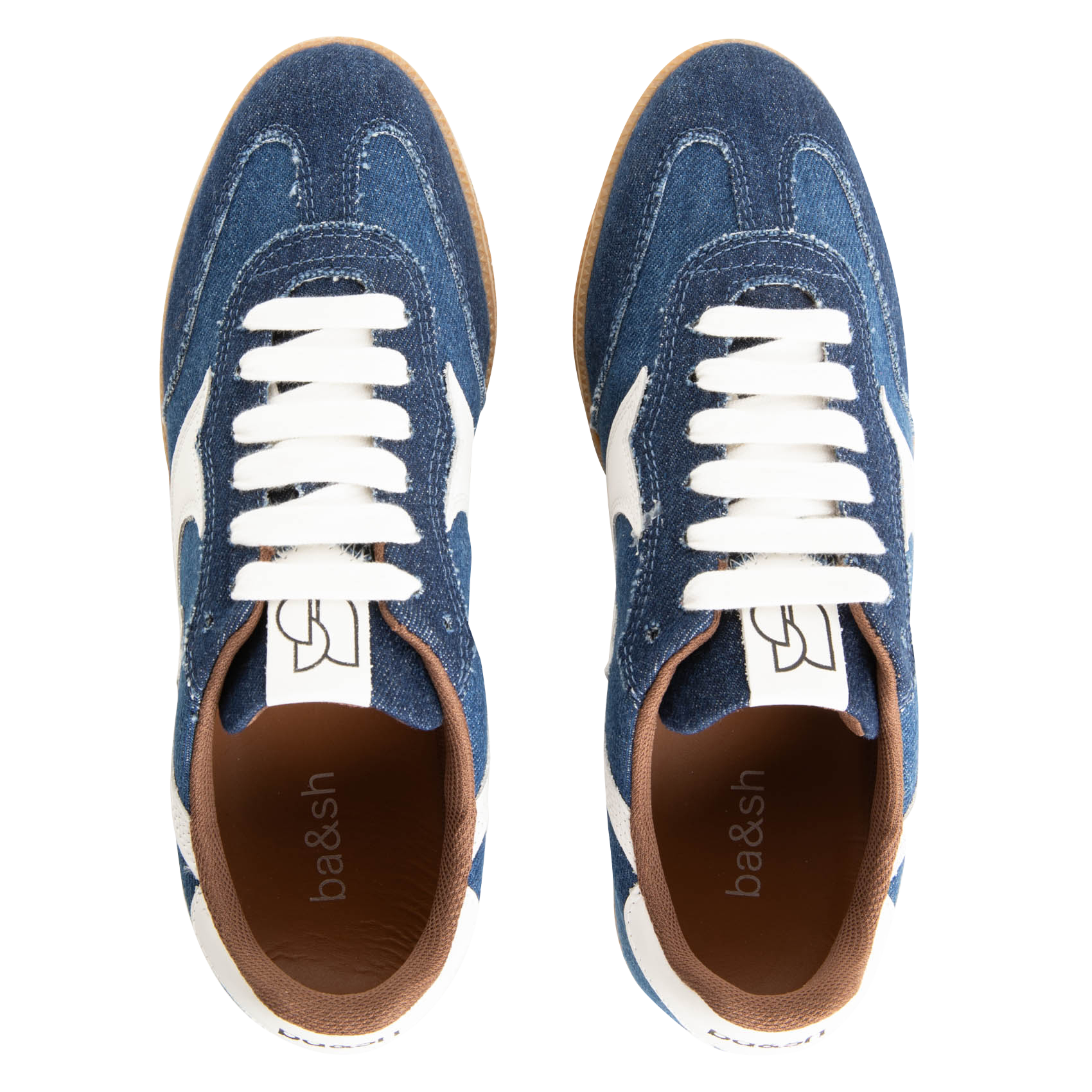 CREW - Baskets basse en cuir | Bleu