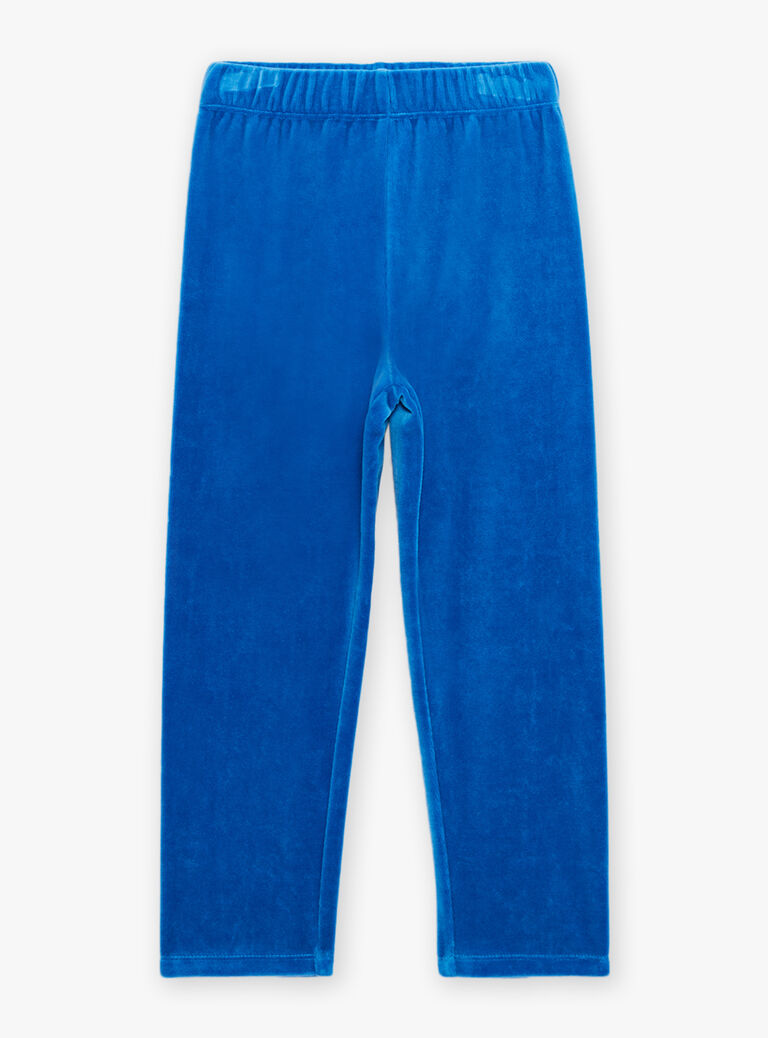 Ensemble pyjama gris chiné en velours thème Paris