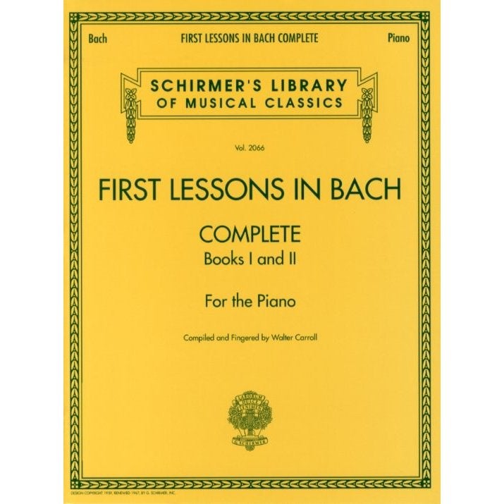 G. Schirmer - First lessons in Bach (complete)