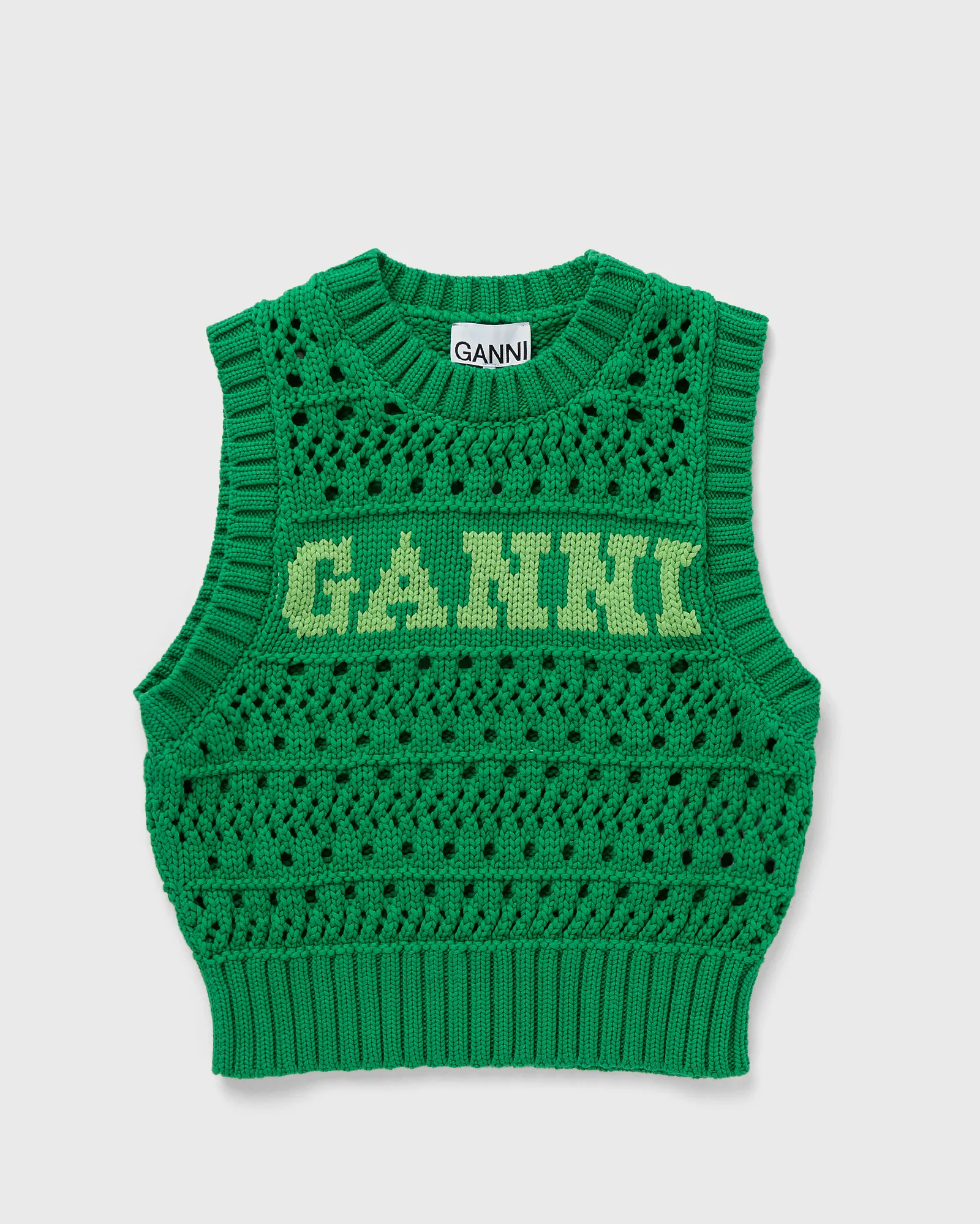 Ganni Cotton Rope Short Vest