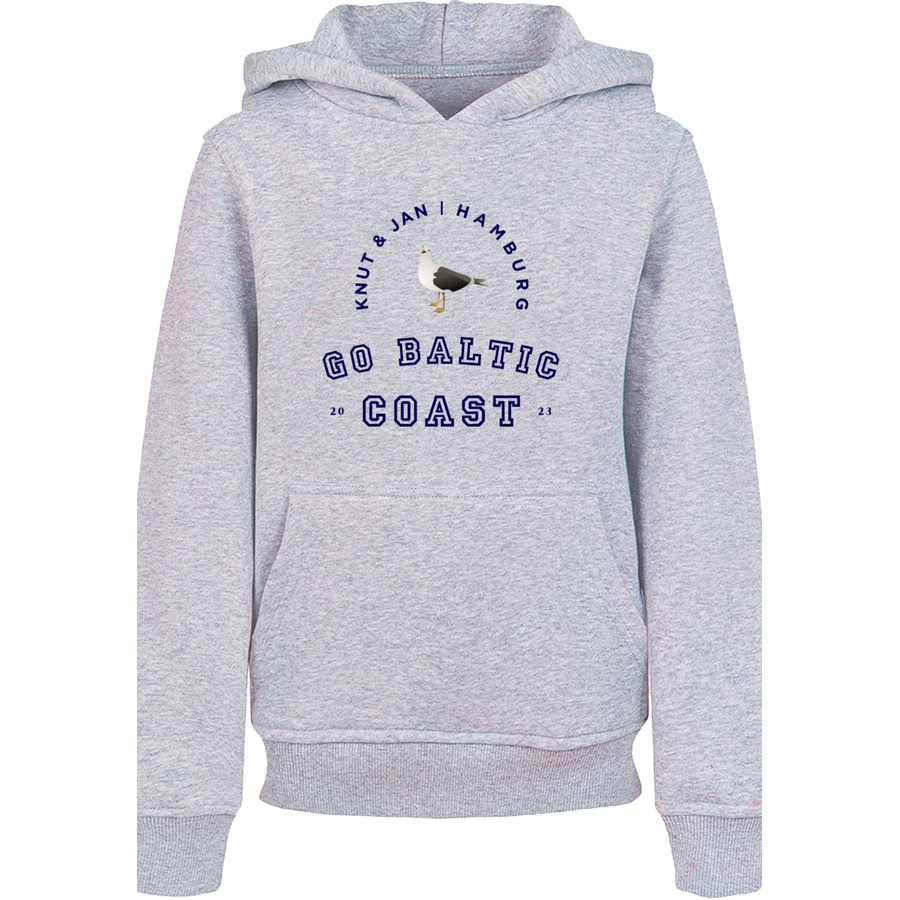 F4NT4STIC Hoodie Möwe Knut & Jan Hamburg heather grey