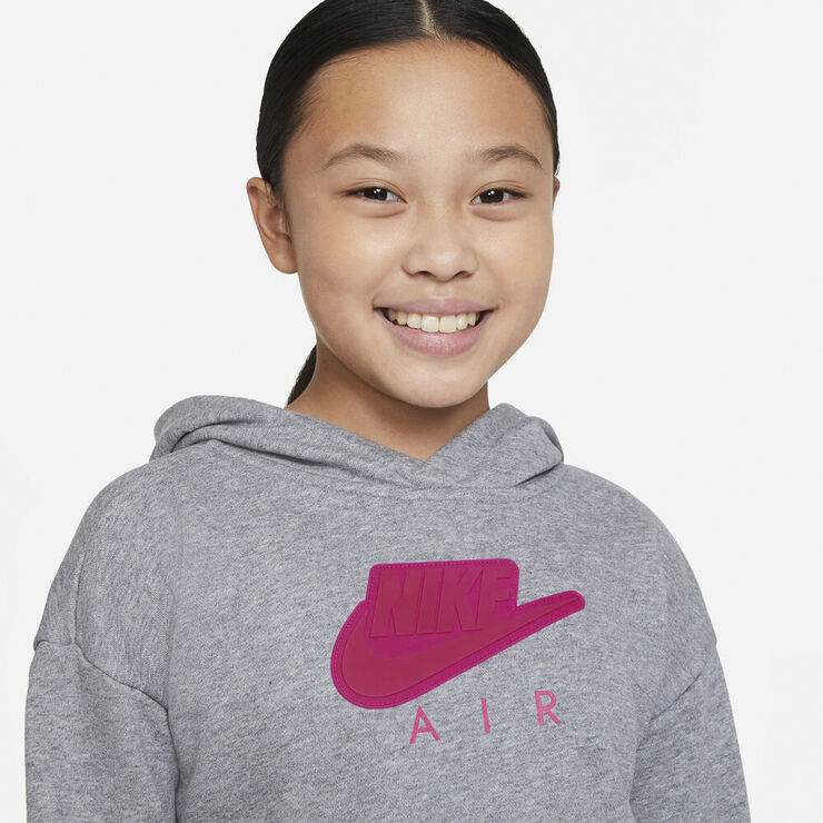 Nike Air Crop Haettetroje Grå