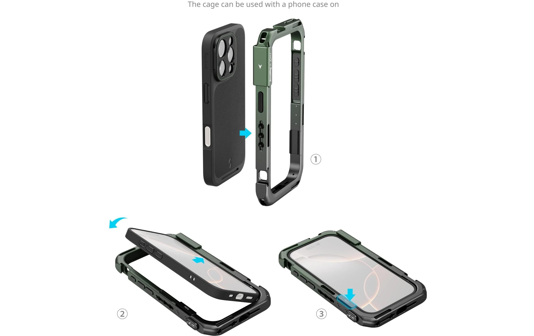 Mobile Lightweight Video Kit<br>Dual Handheld Recording Kit für das iPhone 16 Pro