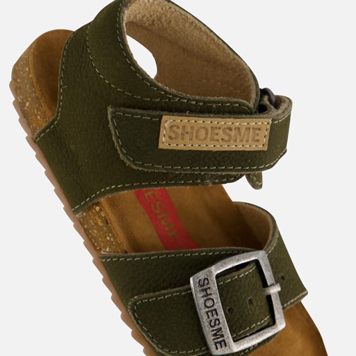 Shoesme Sandalen groen Leer